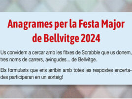 Anagrames Bellvitge 2024